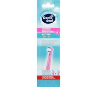 Dontodent Cabezales universales Active Young, 4 cepillos de repuesto, color rosa