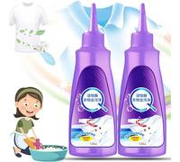 Donubiiu Affectionate Stain Remover, Affectionate Active Enzyme Laundry Stain Remover - White Shirt Guardian, Active Enzymatic Laundry Cleaning, Stubborn Stain Cleaner Oil Remover (púrpura, 2 unidades