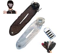 Donubiiu Flores bordadas a mano, rizador de pelo, rizador de pelo, rizador de pelo, accesorios para cabello largo (2 unidades)