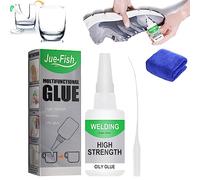 Donubiiu Jue Fish Glue,Jue-Fish Welding High-Strength Oily Glue,Jue Fish Multifunctional Glue,All Purpose Super Glue Extra Strength,Universal Super-Instant Glue,Multi Purpose Strong Glue (1PC,30G)