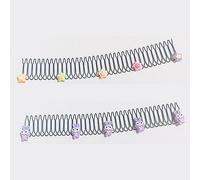 Donubiiu Peine de fijación para el cabello en forma de U, clips de pelo invisibles elásticos, peine de fijación en forma de U, juego de accesorios flexibles para niños (2 piezas-C)