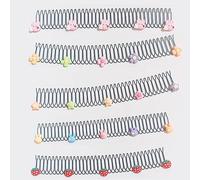 Donubiiu Pinzas para el pelo invisibles elásticas, peine fijador de pelo en forma de U, bonito soporte invisible para el cabello, accesorio flexible en forma de clip para niños pequeños (5 piezas)