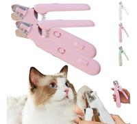 Donubiiu The Safetrim by Pupnourish, recortador de uñas Pupnourish, 2 en 1 de diseño de precisión y molienda, cortaúñas para mascotas con luz LED, bajo ruido para gatos de perros pequeños, medianos y