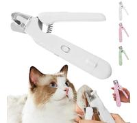 Donubiiu The Safetrim by Pupnourish, recortador de uñas Pupnourish, 2 en 1 de diseño de precisión y molienda, cortaúñas para mascotas con luz LED, bajo ruido para gatos de perros pequeños, medianos y