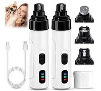 Donubiiu Tijeras de garras para perros, lijadora de garras para mascotas, segura, ergonómica y silenciosa, recortadora de uñas para perros (2 piezas)