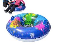 Donut De Nieve - PVC 85cm | Trineo Portátil Resistente Al Frío | Inflable Reforzado con Asas - para Adultos Niños Chicas Chicos Familias Amigos Pareja Exterior Estación Esquí