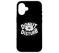 Donut Disturb Funny Donut Lover Lazy Day Tees Decor and More Carcasa para iPhone 16