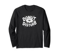 Donut Disturb Funny Donut Lover Lazy Day Tees Decor and More Manga Larga