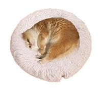Donut Dog Bed | Cat Cuddler Beds | Pets Pad Cushion | Round Pet Lounger | Calming Snuggle | Dog Snoozing Nook | Plush Comfort Nest for Pet Snoozing, Sleeping, Napping, Resting