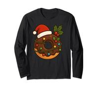 Donut Donut Merry Xmas Santa Hat Christmas Boys Girls Kid Manga Larga