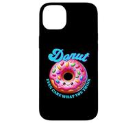 Donut Even Care What You Think Sarcástico Divertido Comida Kawaii Carcasa para iPhone 14 Plus