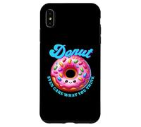 Donut Even Care What You Think Sarcástico Divertido Comida Kawaii Carcasa para iPhone XS MAX