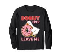 Donut Ever Leave Me Cute Goose Valentine Kawaii Ilustración Manga Larga