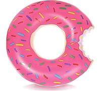 Donut Flotador de flotador, flotador inflable para niños y jóvenes, para fiestas de verano (rosa-90)