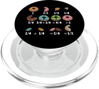 Donut Fracción Matemáticas Profesor Divertido Matemáticas PopSockets PopGrip para MagSafe