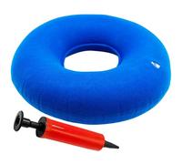 Donut hemorroides,Cojín Circular Inflable con Bomba y Bolsa de Viaje - Flotador Hemorroides Diámetro 38 cm - Almohada Ortopédica para Coxis, Almorranas, Dolor en la Rabadilla, Coche, Oficina