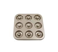 Donut Mold Bagel Cake Baking Utensils Non-Stick Suitable for Cakes, Cookies, Bagels(1Pcs, Silver)