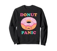 Donut Panic Funny Donuts Cute Kawaii Donut Retro Japonés Sudadera