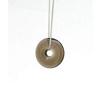 Donut Pequeño de Cuarzo Ahumado para Colgante Minerales y Cristales, Belleza energética, Meditacion, Amuletos Espirituales