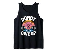 Donut Renuncia a Funny Fitness Gym Pun de entrenamiento de Camiseta sin Mangas