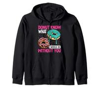 Donut sabe lo que haría sin ti Sudadera con Capucha