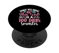 Donut Sabes Que Esta Chica es 100 días más Inteligente PopSockets PopGrip Adhesivo