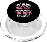 Donut Sabes Que Esta Chica es 100 días más Inteligente PopSockets PopGrip para MagSafe