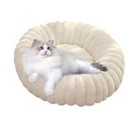 Donut-shaped Pet Bed | Plush Pet Bed For Cats | Comfortable Dog Bed | Cat Bed With Anti-slip | Plush Dog Bed For Cats Washable And Easy To Clean Plush For Easy Cleaning And Features A Non-slip Design