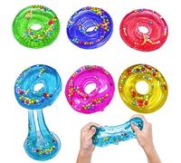 Donut Slime * 6 Piezas, XiXiRan Donut Fluffy Candy Slime Kit, Crystal Clay Slime, Donut Slime Kids Toy, Slime Fluffy, Crystal Slime Mud Set, Color Slime, Donut Slime Stress Relief Toy (6 Colores)