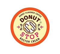 Donut Stop Cápsulas de café con sabor a café, compatibles con cafeteras 2.0 K-Cup, sabor Boston Cream Donut, 40 unidades