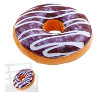 Donut Throw Pillow - Funny Food Shaped Plush Pillow, Decorative Donut Cushion, Soft Seat Pad For Home, Sofa, Bed, Office, Bedroom Decor | Kids Gift Cushion For Living Room