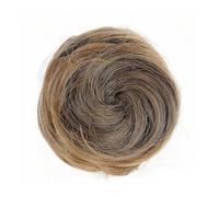 Donut Updo Accessories Hair pieces for Women Synthetic Space Bun Mini Claw Clip in Messy Fake Hair Bun Extensions Wig Ponytail Extension (Black Brown,1pc)