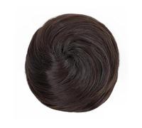 Donut Updo Accessories Hair pieces for Women Synthetic Space Bun Mini Claw Clip in Messy Fake Hair Bun Extensions Wig Ponytail Extension (Marrón, 1 pieza)