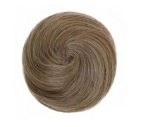 Donut Updo Accessories Hairpieces for Women Synthetic Space Bun Mini Claw Clip in Messy Fake Hair Bun Extensions Wig Ponytail Extension (Marrón claro, 1 pieza)