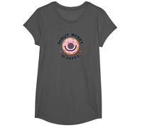 Donut Worry Be Happy - Juego de Palabras de pastelería Alegre Camiseta, Niñas, Asfalto, Pequeña
