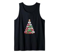 Donuts Christmas Tree Funny Doughnut Xmas Women Men Kids Camiseta sin Mangas