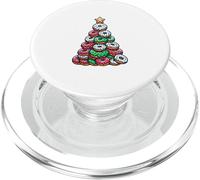 Donuts Christmas Tree Funny Doughnut Xmas Women Men Kids PopSockets PopGrip para MagSafe