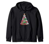 Donuts Christmas Tree Funny Doughnut Xmas Women Men Kids Sudadera con Capucha