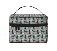 Donuts Labrador Negro Lindo Perro De Laboratorio Mejor Labrador, Bolsa de Maquillaje Bolsa de cosméticos Bolsa de Aseo de Viaje portátil Estuche para lápices