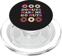 Donuts Make Me Go Nuts Funny Donut Lover Jelly Doughnut Love PopSockets PopGrip para MagSafe