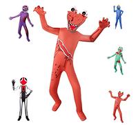 DONY Disfraz Rainbow Friends Para Niños, Juego de Dibujos Animados, Monstruo de Carnaval Para Halloween, Fiesta de Cumpleaños, Chico Chica - Azul, Verde, Morado, Naranja