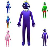 DONY Disfraz Rainbow NiñOs Friends,Juego de Dibujos Animados,Monstruo de Carnaval Disfraz de Halloween,Disfraz de Fiesta de CumpleañOs para Chico Chica,Rainbow Blue Green Purple Pink