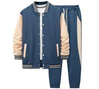 DONYKARRY Conjunto de Chándal para Hombre Traje de Jogging Chaqueta y Pantalones Ropa Deportiva Actividades al Aire Libre