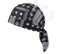 Doo Rags - Pañuelo elástico transpirable que absorbe el sudor | Gorro pirata para deportes al aire libre | Poliéster, circunferencia de 55-60 cm, 20 g, para hombres y mujeres, gimnasio, entrenamiento