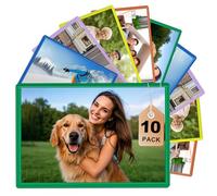 DoocliB 10 Piezas Imanes Personalizados Nevera 10 x15 cm Set Marco de Fotos Magnético Transparente Foto Iman Nevera para Postal Refrigerador Superficies de Metal