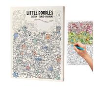 Doodle Art Adult Coloring Book Mindfulness Tracking Via Tracing, Activities