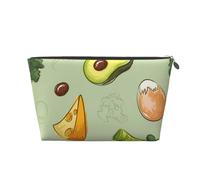 Doodle Brócoli Queso Aguacate, Bolsa de artículos de tocador Bolsa de Maquillaje Bolsa de cosméticos Bolsa de artículos de tocador de Viaje portátil