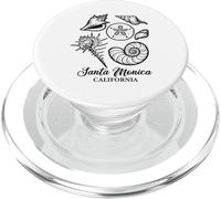 Doodle Conchas Marinas Santa Mónica California Bombardeo PopSockets PopGrip para MagSafe