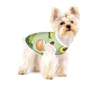 Doodle de brócoli, Queso y Aguacate,Camiseta de algodón sin Mangas para Mascotas, Chaleco Transpirable, Suave y elástico para Cachorros,M