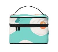 Doodle de brócoli, Queso y aguacateBolsa de Maquillaje, Bolsa de Cosméticos Portátil para Mujer-Organizador de Cosméticos de Viaje, Regalo para Momentos Especiales